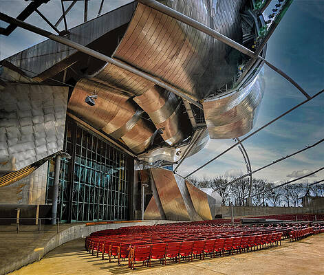 Wall Art - Photograph - Millennial Park Stage by Frank Gehry by Jim Signorelli