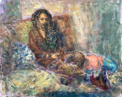 Mirabelle in Repose Impressionist Figure Painting by Quin Sweetman Mirabelle in Repose Impressionist Figure Painting by Quin Sweetman