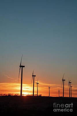Wall Art - Photograph - Missouri Wind Turbines by Jim West