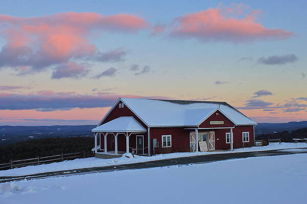 Mohawk Trail Apex Farm Store in Winter by John Burk Mohawk Trail Apex Farm Store in Winter by John Burk