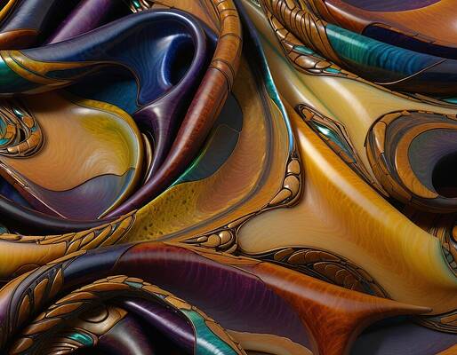 Wall Art - Digital Art - Molecular Playground by Eris And AI