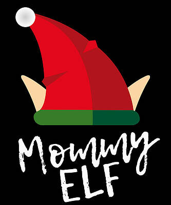 Wall Art - Digital Art - Mommy Elf Christmas Costume by Flippin Sweet Gear