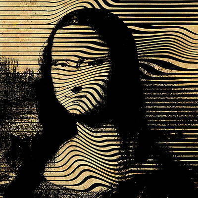 Mona Lisa Abstract Paintings Fine Art America