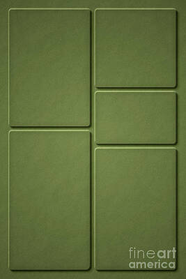 Wall Art - Digital Art - Monochrome Greenscape No.3 by Ema Paraschiv