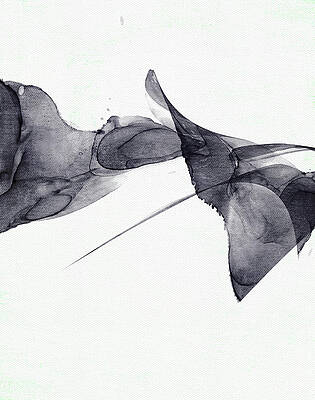 Wall Art - Mixed Media - Minimal Monochrome Painting by Itsonlythemoon