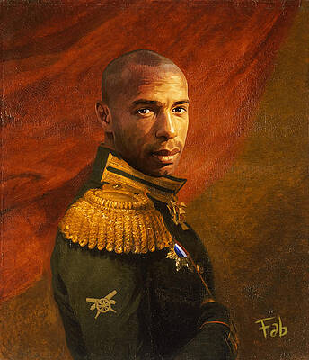 Thierry Henry, TH14 Art Print by LUK3