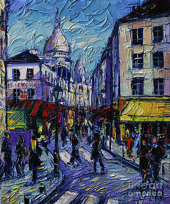 MONTMARTRE MAGIC Palette Knife Oil Painting Mona Edulesco by Mona Edulesco MONTMARTRE MAGIC Palette Knife Oil Painting Mona Edulesco by Mona Edulesco