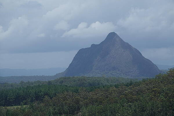 Wall Art - Photograph - Moody Mt Beerwah by Maryse Jansen