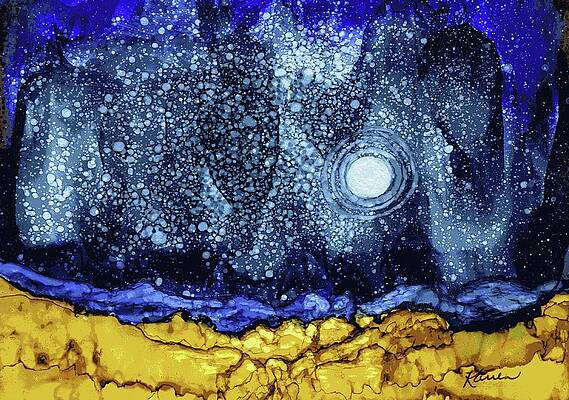 Moon and Stars 4 by Karren Case Moon and Stars 4 by Karren Case