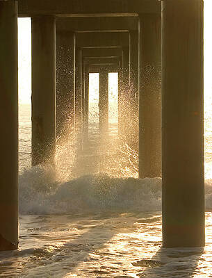 Morning Under The Pier by David Hubler