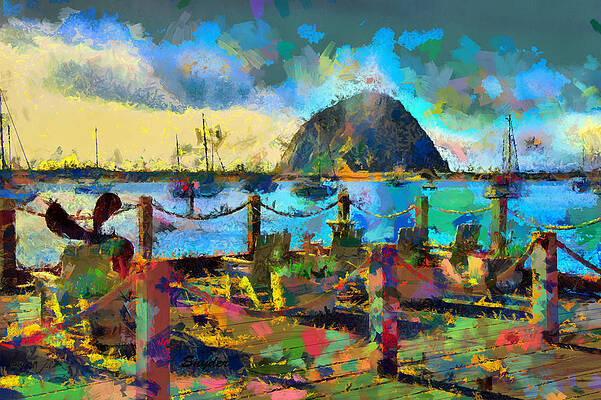 Morro Rock from the Estero Inn Patio DP by Barbara Snyder Morro Rock from the Estero Inn Patio DP by Barbara Snyder