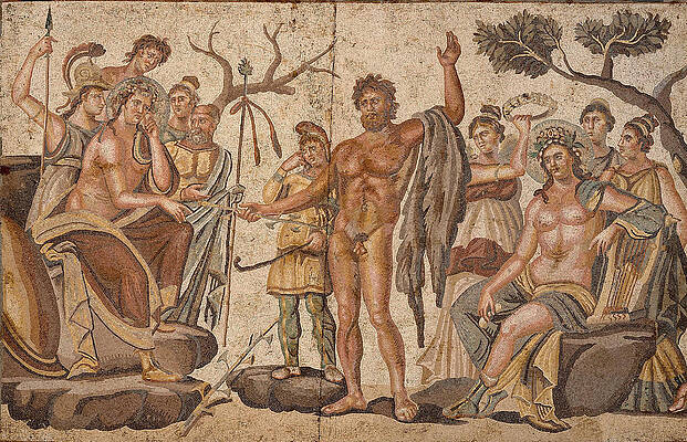 Roman Mosaic Paintings - Fine Art America