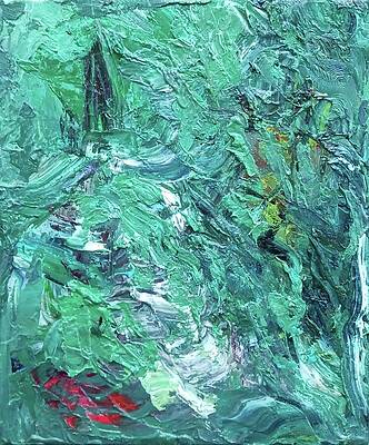 Moss and Bark on Tree Trunk by Joseph Demaree