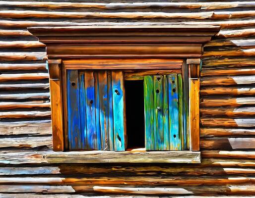 Wall Art - Digital Art - Mostly Boarded Up by Eris And AI