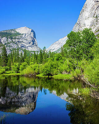 Yosemite National Park Photograph - Mount Watkins From Mirror Lake by David Fountain
