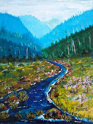 Mountain River by Marlene Moore Mountain River by Marlene Moore