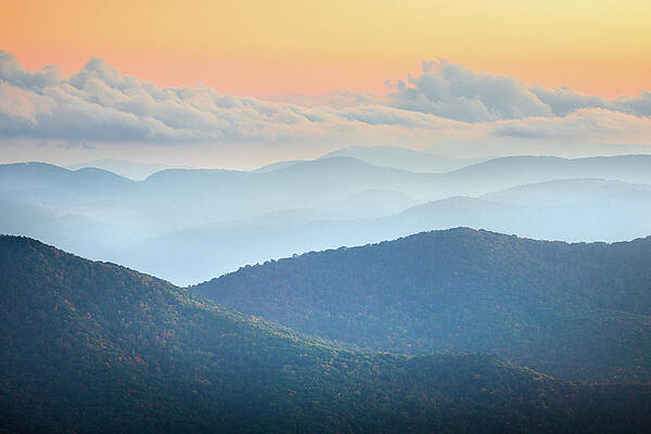 Wall Art - Photograph - Mountain View Blue Ridge Parkway North Carolina by Jordan Hill