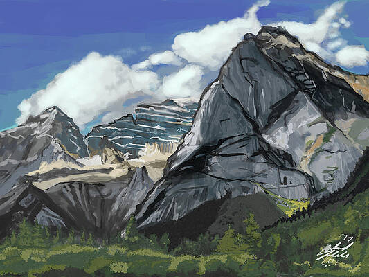  Painting - Mountains by Michael Fulcher