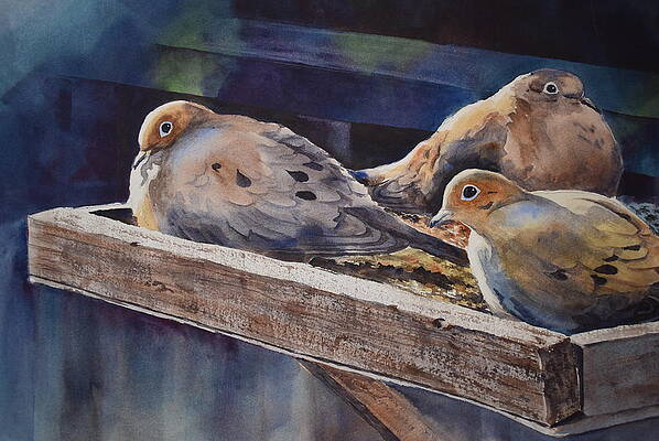 Mourning Doves by Jeanne Oleary