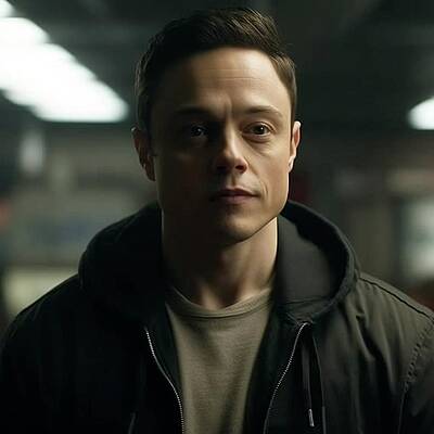 Mr. Robot in style of Elon - AI generated by CRISTIAN NEDELCU