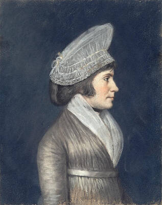 Mrs. John Bard Print by Attributed to Ellen Sharples