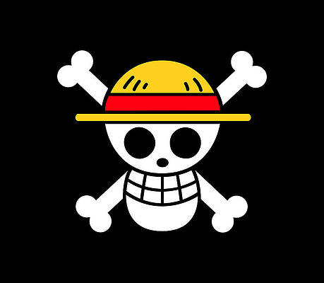Wall Art - Drawing - Mugiwara - Jolly roger - one piece by Alexia Chapuis