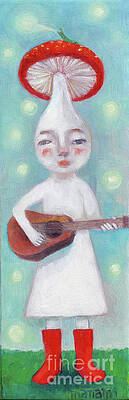 Mushroom Musician plays guitar by Manami Lingerfelt Mushroom Musician plays guitar by Manami Lingerfelt