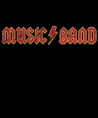 Wall Art - Digital Art - Music Band Distressed Sarcastic Funny by Flippin Sweet Gear