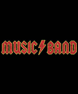Wall Art - Digital Art - Music Band Retro by Flippin Sweet Gear