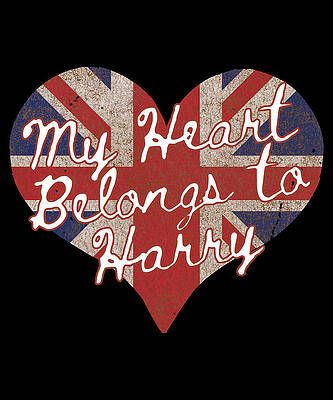 Wall Art - Digital Art - My Heart Belongs to Prince Harry by Flippin Sweet Gear