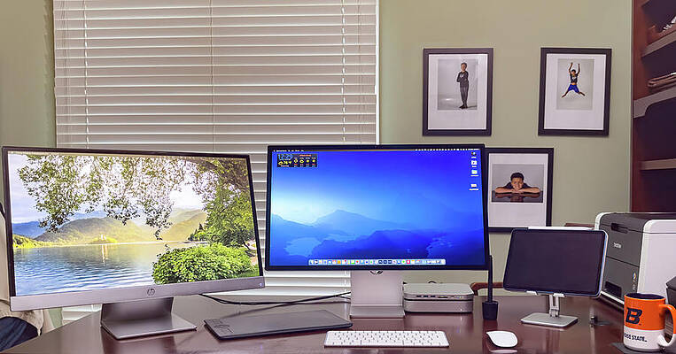 Wall Art - Photograph - My office setup by Mike Worley
