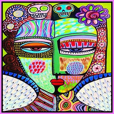 Mythological Sage Sugar Skull Angel. The Sentinel of Vineyards by Sandra Silberzweig Mythological Sage Sugar Skull Angel. The Sentinel of Vineyards by Sandra Silberzweig