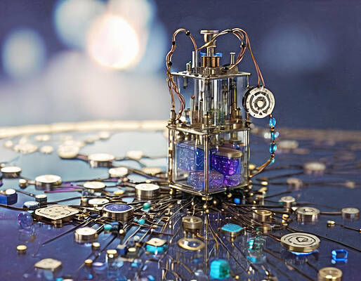 Wall Art - Digital Art - Nanobot System Configuration by Eris And AI