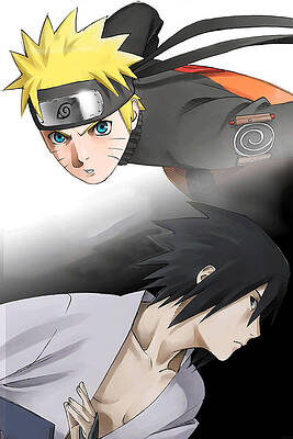 Naruto and Sasuke - Coolbits Artworks