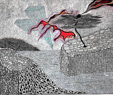 Wall Art - Drawing - Near The Bay by Yury Bashkin