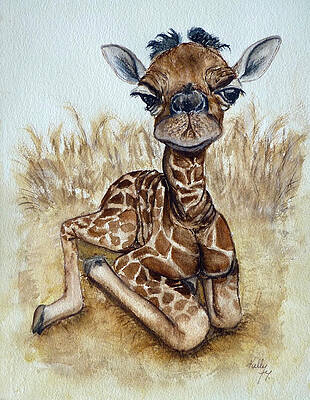 Giraffe Paintings - Fine Art America
