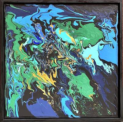 Wall Art - Painting - New Earth - The Golden Age Of Modern Art by Evjenia Psarris