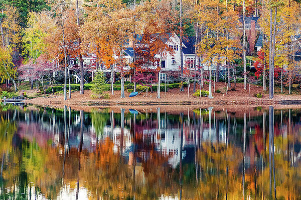 Nice House on Shore of Calm Lake by Darryl Brooks Nice House on Shore of Calm Lake by Darryl Brooks