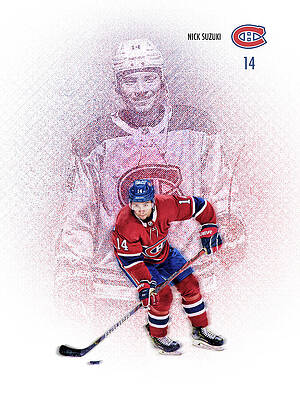 Nick Suzuki Montreal Canadiens by Tolerance ENT