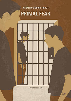 Wall Art - Digital Art - No1127 My Primal Fear minimal movie poster by Chungkong Art