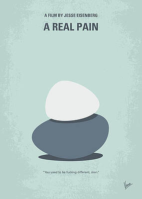 Wall Art - Digital Art - No1496 My A Real Pain minimal movie poster by Chungkong Art