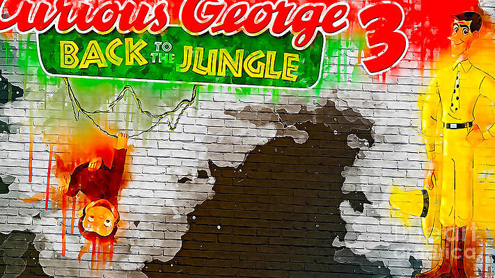 No3214 Curious George 3 Back To The Jungle colorful movie poster Digital  Art by Aisha Brakus - Pixels