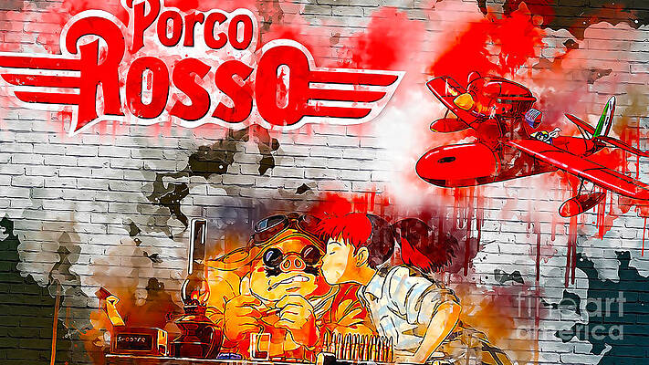 Porco Rosso #14 Painting by Lay Stwo - Pixels