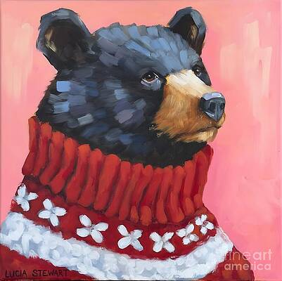 Wall Art - Painting - Nordic Bear by Lucia Stewart