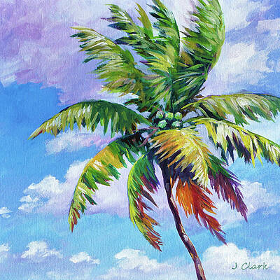American landscape,impasto,Oil Painting,Palm trees Painting,Pacific Ocean painting Hawaii Painting,Bougainvillea art Sea Art Original Art
