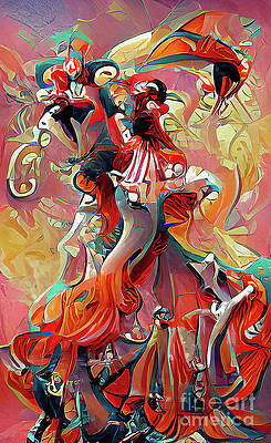Nouveau Flamenco III by Jack Torcello Nouveau Flamenco III by Jack Torcello