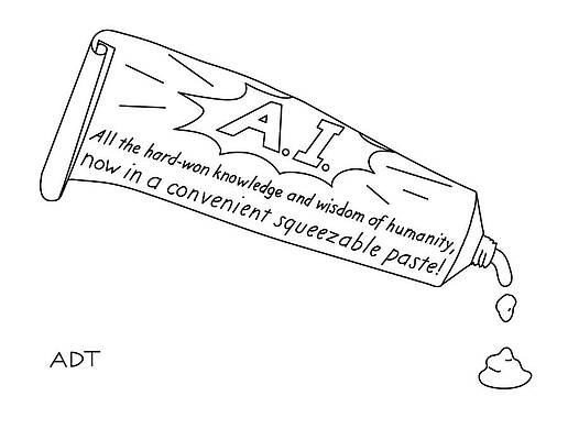 Wall Art - Drawing - Now in a Convenient Squeezable Paste by Adam Douglas Thompson