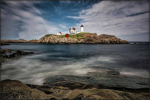 Wall Art - Photograph - Nubble Lighthouse by Erika Fawcett