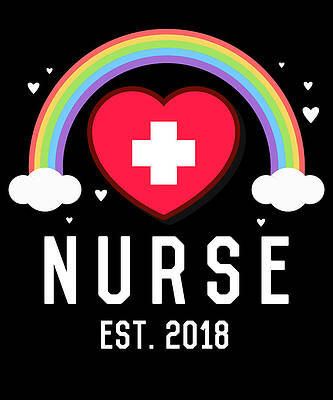 Wall Art - Digital Art - Nurse Graduation 2018 by Flippin Sweet Gear