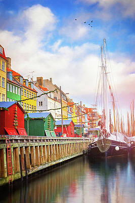 Wall Art - Photograph - Nyhavn Neighborhood Copenhagen Denmark  by Carol Japp
